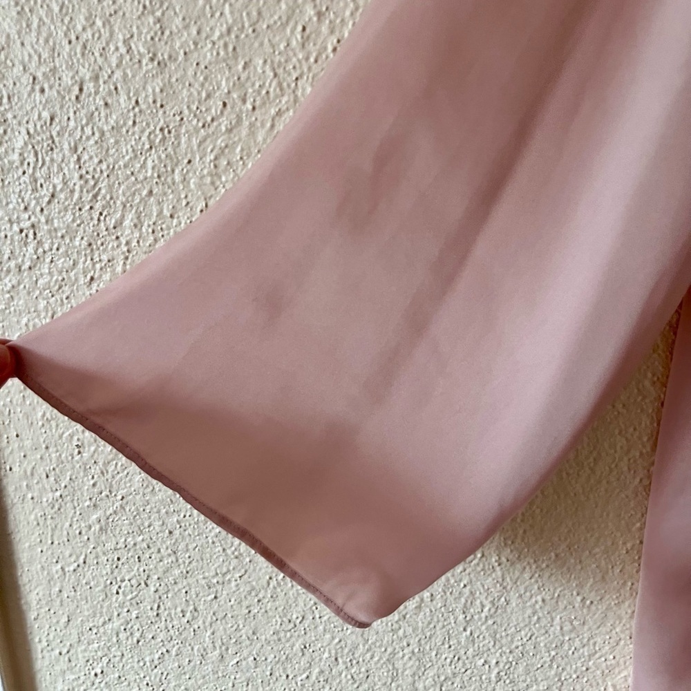 Zara Silky Satin Blouse Top Oversized Cut S - Picture 4 of 8